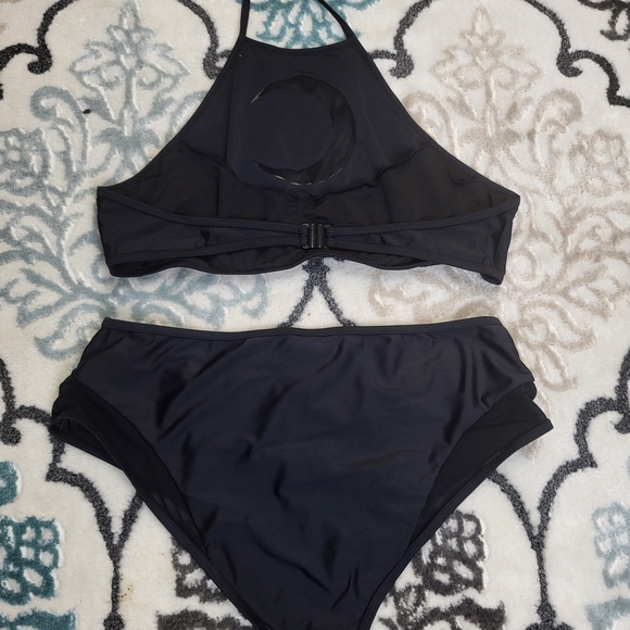 Killstar Bikini Set Crescent Moon Black Halter Mesh Goth Read Description - Picture 5 of 7